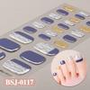 3D Waterproof Semi Cured UV Gel Toe Stickers for Nail Art-Luxurious Style Easy Apply