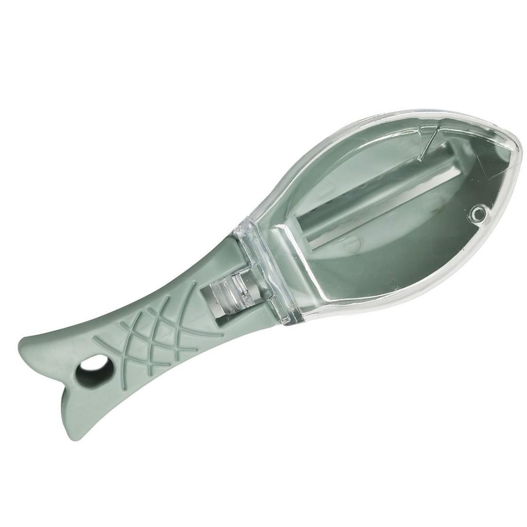 Fish Scaler Practical Easy to Use Fast Fish Scale Remover Peeler Scraper Tool with Lid for Home Kitchen