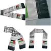 Sciarpa Bandiera Palestina 14*130cm Tessuto in Poliestere a Doppio Strato