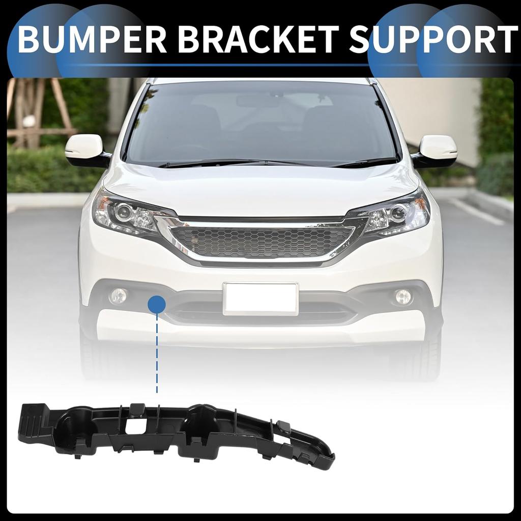 Bumper Support Bracket, Right Side Front Bumper Retainer Bracket Hold Mount No.62220JA01A for Nissan Altima 2007-2012 ABS Plastic Black, 1 Pc