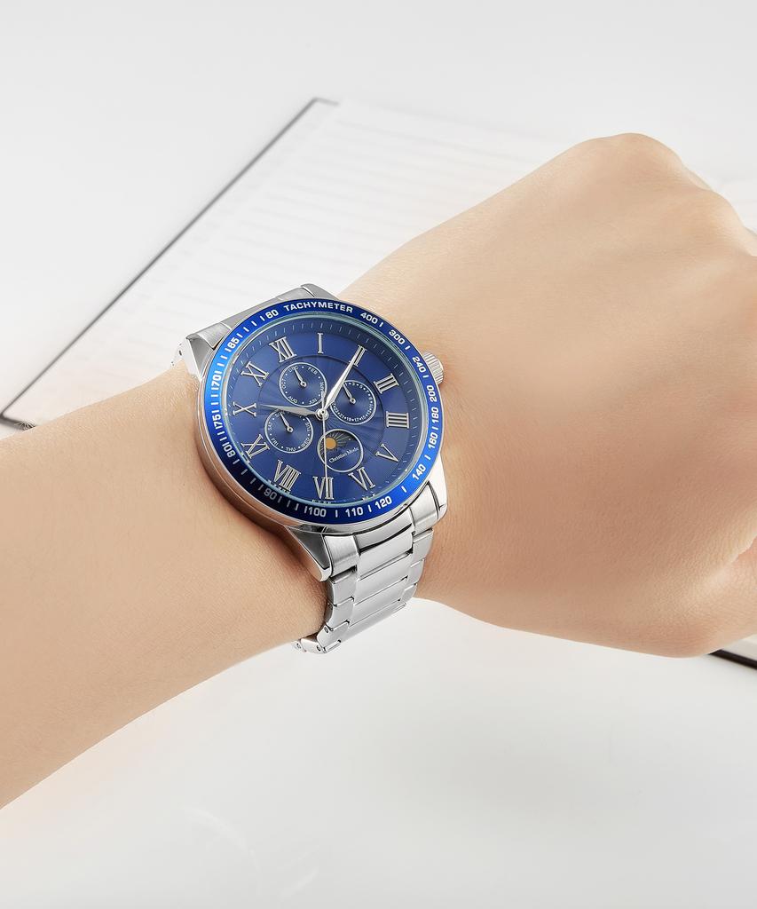 Keuliseuchyanmodeu Men'S Sun And Moon Metal Watch Cm423Bus