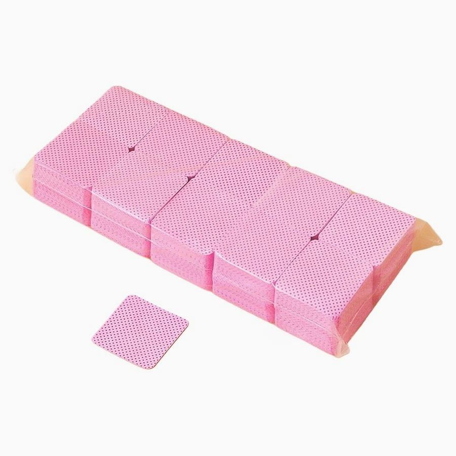 400Pack Non-Woven Nail Wipes - Lint-Free Acetone Polish Remover Pads for Nail Art & Manicure, Pink DIY Nail Care Supplies