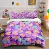 Colorful Heart-Themed Pattern Design Perfect For Valentine'S Day Exquisite Three-Piece Bedding Set Gift For Kids And Adults