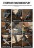 12 in 1 Multitool Adjustable Wrench Folding Pocket Tool with Knife Saw Screwdriver Bottle Opener for Camping DIY Outdoor Repair