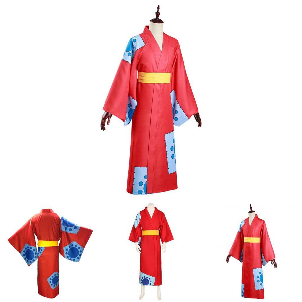 Traje de Cosplay de One Piece País de Wano Para Fans de Monkey D Luffy