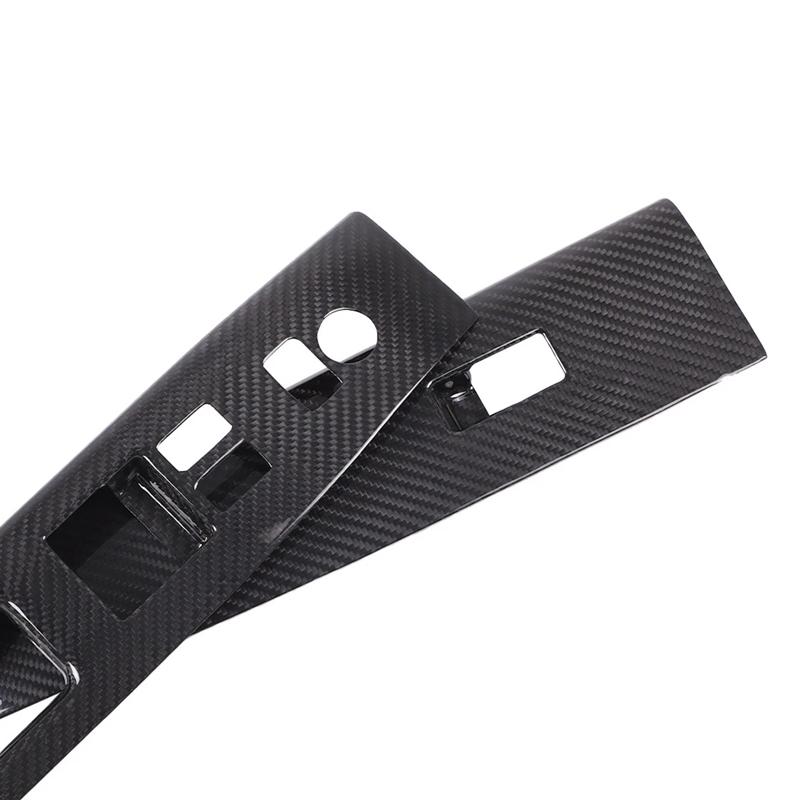 For Nissan 350Z 2003-2006 Real Carbon Fiber Car Window Lift Switch Cover Car Interior Modification Accessories RHD