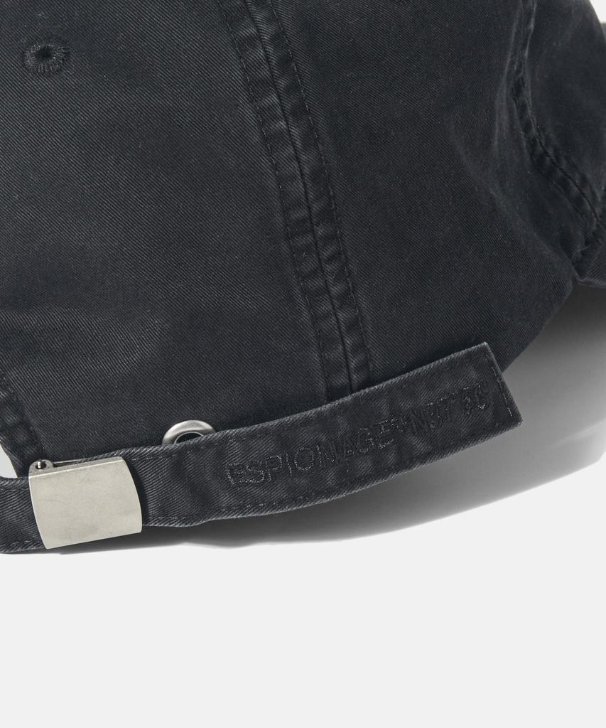 ESPIONAGE Cotton Vintage Cap Black