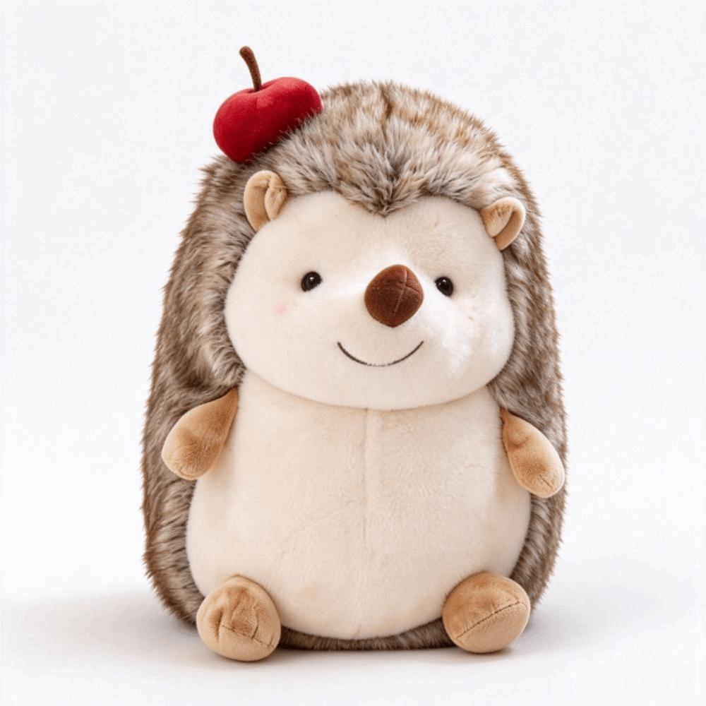 Lifelike Hedgehog Plush Toy Fluffy Hedgehog Plushie New Hedgehog Stuffed Doll Xmas Gift