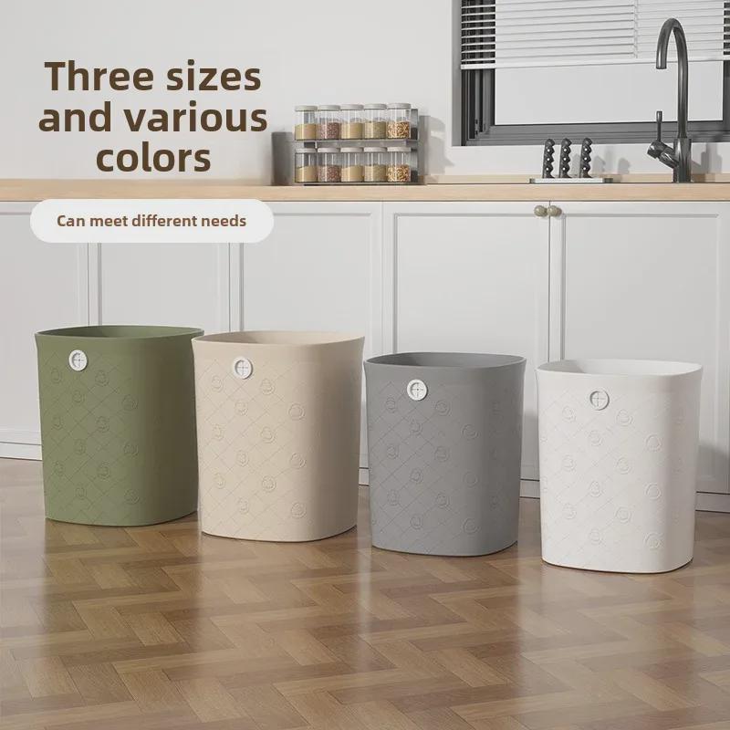 Free Pressure Ring Multi-Use Trash Can for Kitchen, Bathroom, Bedroom, Living Room, Dormitory, Office