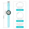 100m Water Resistant Watch for Girls and Women, Multi-Function Watch for Swimming, Diving, and Surfing, with Alarm, Calendar, Stopwatch, Dual Time, an