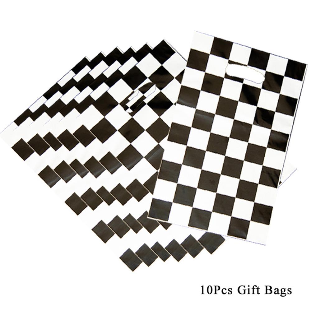 Checkered Race Car Party Black White Checkered Flag Tablecloth Road Tablecloth Racetrack TableCover Racing Birthday Party Decor