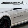 Black Vinyl Self-sticking Decal Sticker Car Truck 2pcs Door Sport 78X11.5 CM