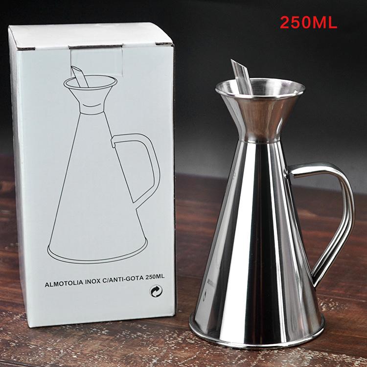 

Stainless Steel Oil Pot with 500ml and 1000ml Capacity - Creative Seasoning Kitchen Bottle T202