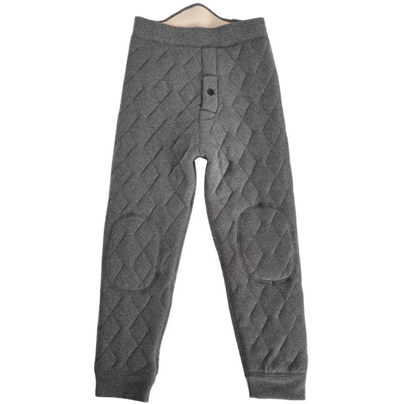 7012 Kids' High-Waisted Thermal Pants - Unisex Cotton, Winter-Ready, Thick, Warm, Cold Resistant to -20°C.