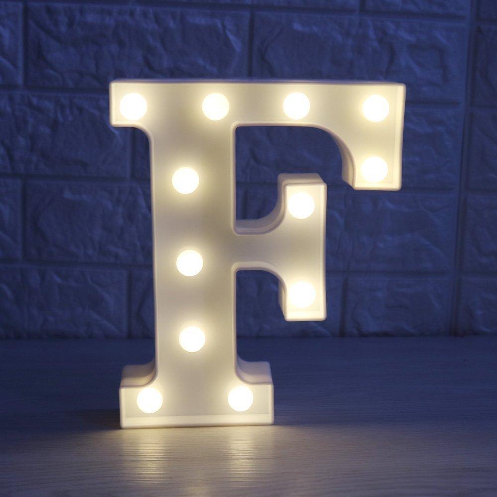 Wedding Decorative 26 Alphabet Name Letter LED Lights Luminous Number Lamp Romantic Theme Home Party Bedroom Decor Night Light