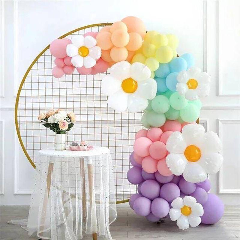 Macaron Daisy Flower Balloon Set for Birthdays & Events