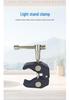 Heavy Duty Photography Clamp with Universal Ball Head and Large Metal Crab Claw Clip