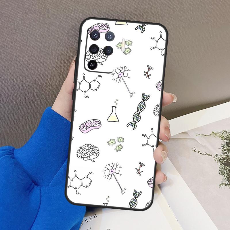 

Чехол Science Chemistry Caffeine для OPPO Find X5 X3 Pro A15 A74 A54 A94 A93 A91 A5 A9 A31 A53 2020 A53S A52 A72, чехол Find X5 Pro