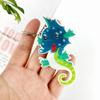 Diy Hippocampus Wind Chime Crystal Epoxy Mold Keychain Pendant Wall Hanging Curtain Wind Chime Mirror Silicone Mold