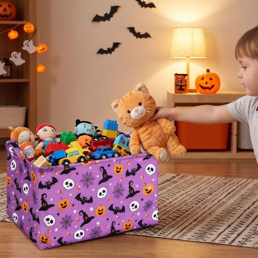 Ghost Clothes Storage Box Pumpkin Sundries Organizer Practical Cartoon Toys Basket Household