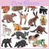 Scoiattolo Riccio Cervo dalla Coda Bianca Modello Animale in PVC per Decorazione Torta e Esposizione Fauna Selvatica
