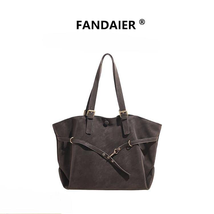 Band belt lazy wind daily tote bag серый