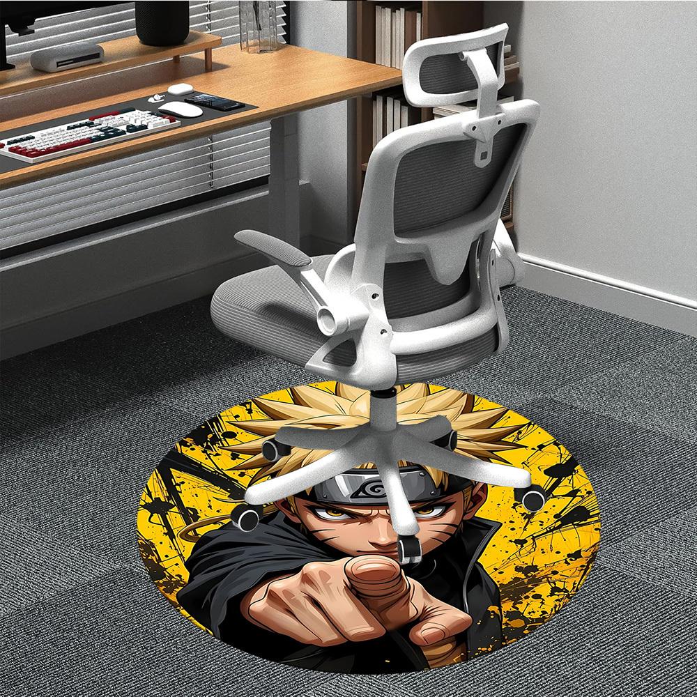 

1PC Naruto Office Round Area Rug Suitable For Office, Under Office Chairs Bedroom Living Room Home Decor, Room Deco T1224005 80cm by 80cm