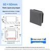 Square Plastic Furniture Tube Plug Foot Pad - Wear-Resistant Protector for Tables, Stools, and Chairs
