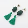 Earrings, Chain, Simple Daily Color Point Tassel