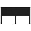 Headboard in Black Oak Look 200 cm Wood Based Material