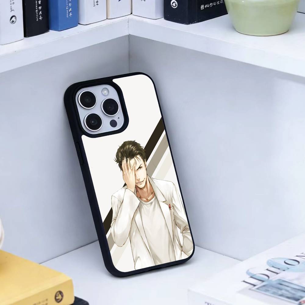 STEINS GATE D-Rintaro O-Okabe Phone Case For iPhone 14,16,15,13,17,12,Plus,Pro,Max Magnetic For Magsafe Frosted Cover