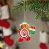 Traditional Xmas Candy Decorations 20/30/40Pcs Wooden Christmas Ornaments, Cane Lollipop Rustic Winter Holiday Interior Decor Hanging for Party Wreath