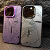 Anime Elf Girl Line Art Couple Phone Case for iPhone 17 16 15 14 13 12 11 16E Series Pro Max Plus Double Layer Protection