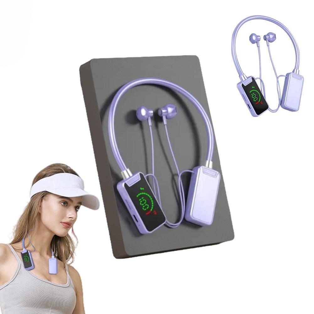 

Earbuds with Microphone Wireless Headset Hanging Neck Bluetooth Headphones Outdoor