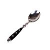 Steel Western Food Tableware Set Three Nails Knife, Fork and Spoon Practical Bakelite Black Handle Stainless Knife