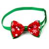 Christmas Series Bowknot Size Adjustable Collar for Pet Dog Teddy Supplies