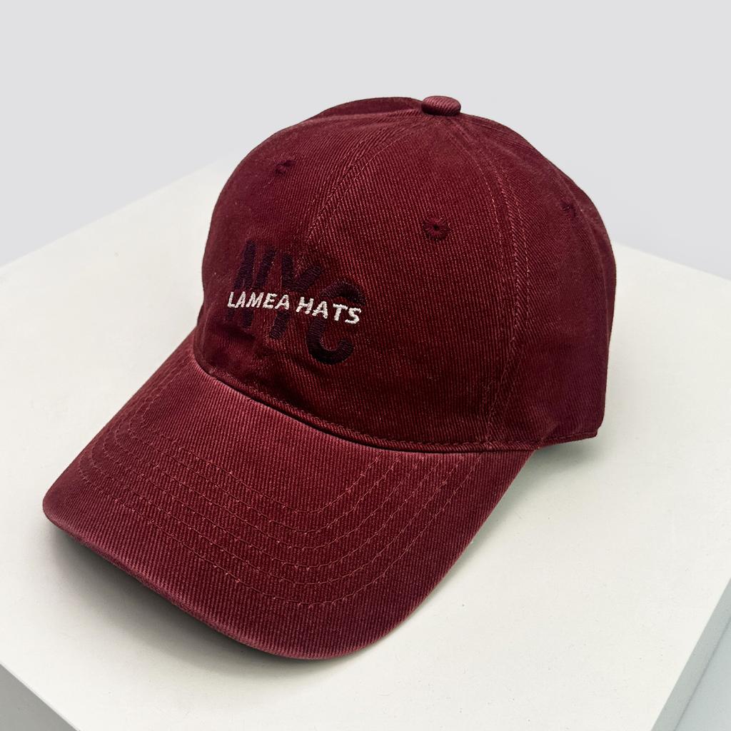 And Women Korean Style Vintage Embroidered Nyc Letter Prints Baseball Caps Sun Protection Casual All-Match Peaked Hats Personalized Fashion Street