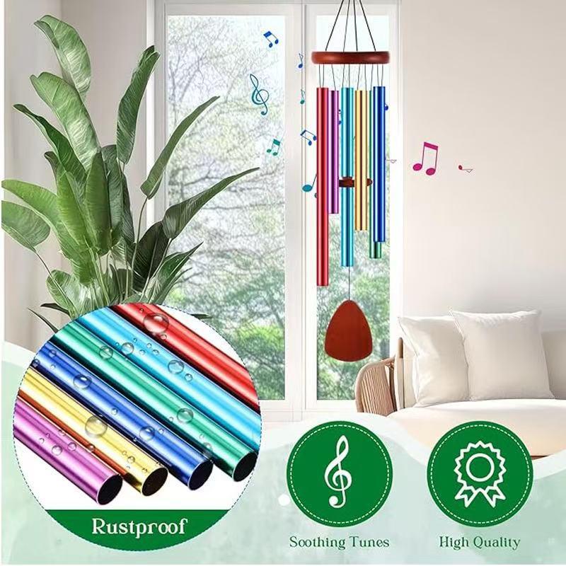 37in Classic Metal Wind Chime - Memorial & Outdoor Decoration Gift