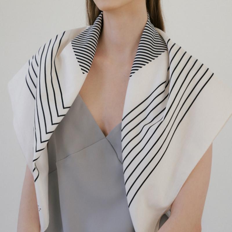 Bb De Soli De Mild Cotton Scarf  2color 