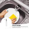 Stainless Steel Soap Dispenser Liquid Soap Dispenser Pump with 350ml Bottle Suitable for Home Restaurant