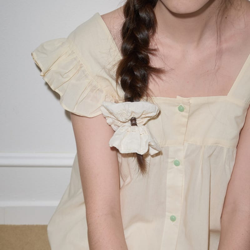 

Melanie Joy MJ_Sweet lace hair scrunchie IVORY_FREE