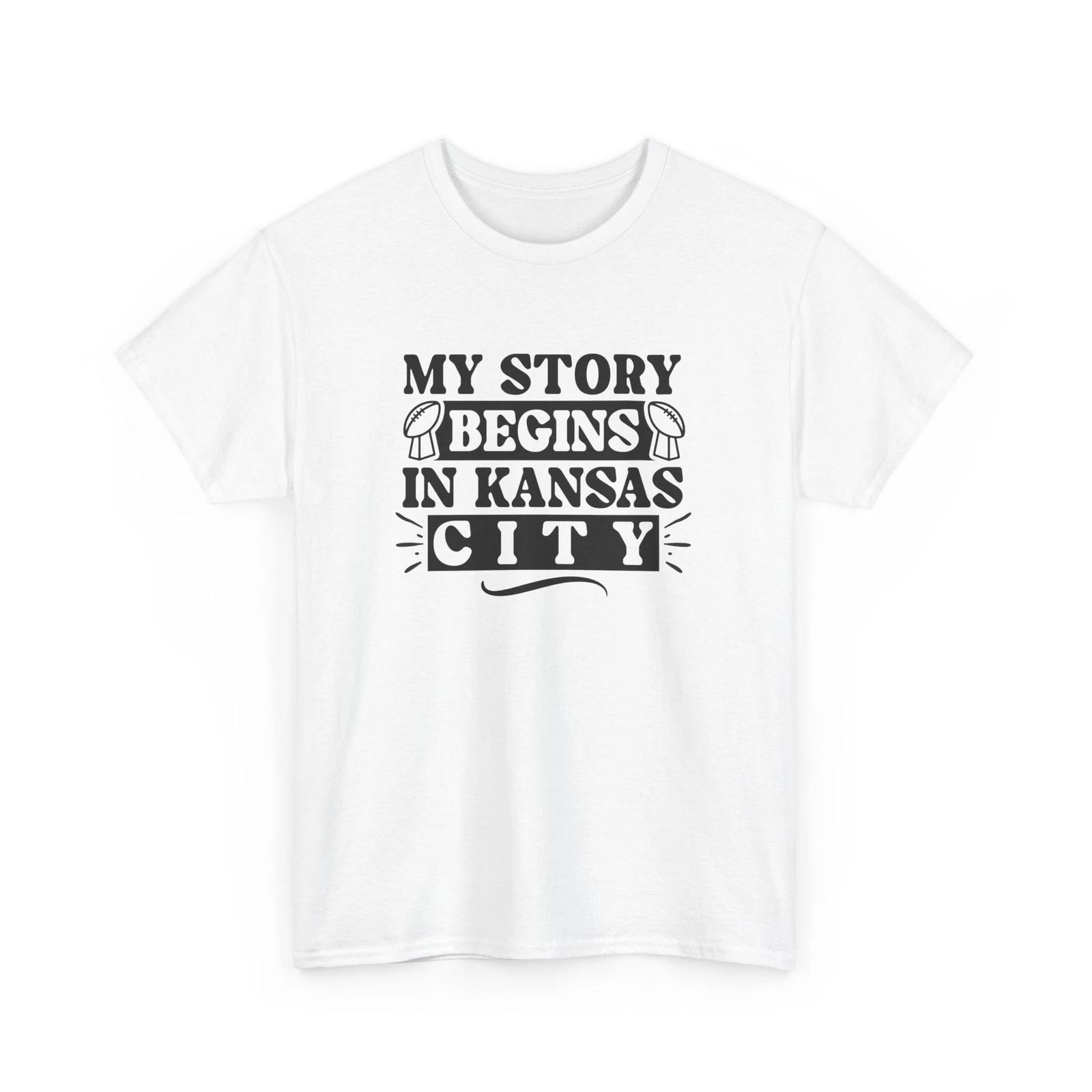 City Skyline T-Shirt | Urban Streetwear Tee | My story begins in kansas 4XL