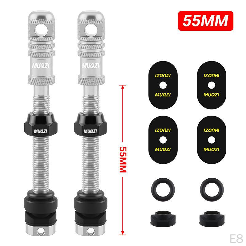 2 Pieces Aluminum Alloy Tubeless Presta Valve Stem with Core Remover Tool for Most Rims