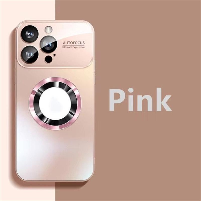 Luxusní Titanium Metallic Color Matte Magnetic Case pro iPhone 16 15 14 13 12 11 Pro Max Plus Case pro Magsafe Wireless Charge