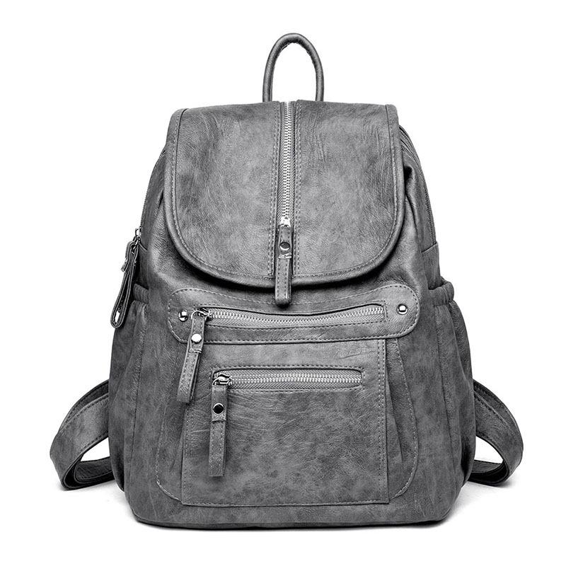 2024 Korean Trendy Retro Unisex Backpack - Casual & Simple Travel Bag for Women