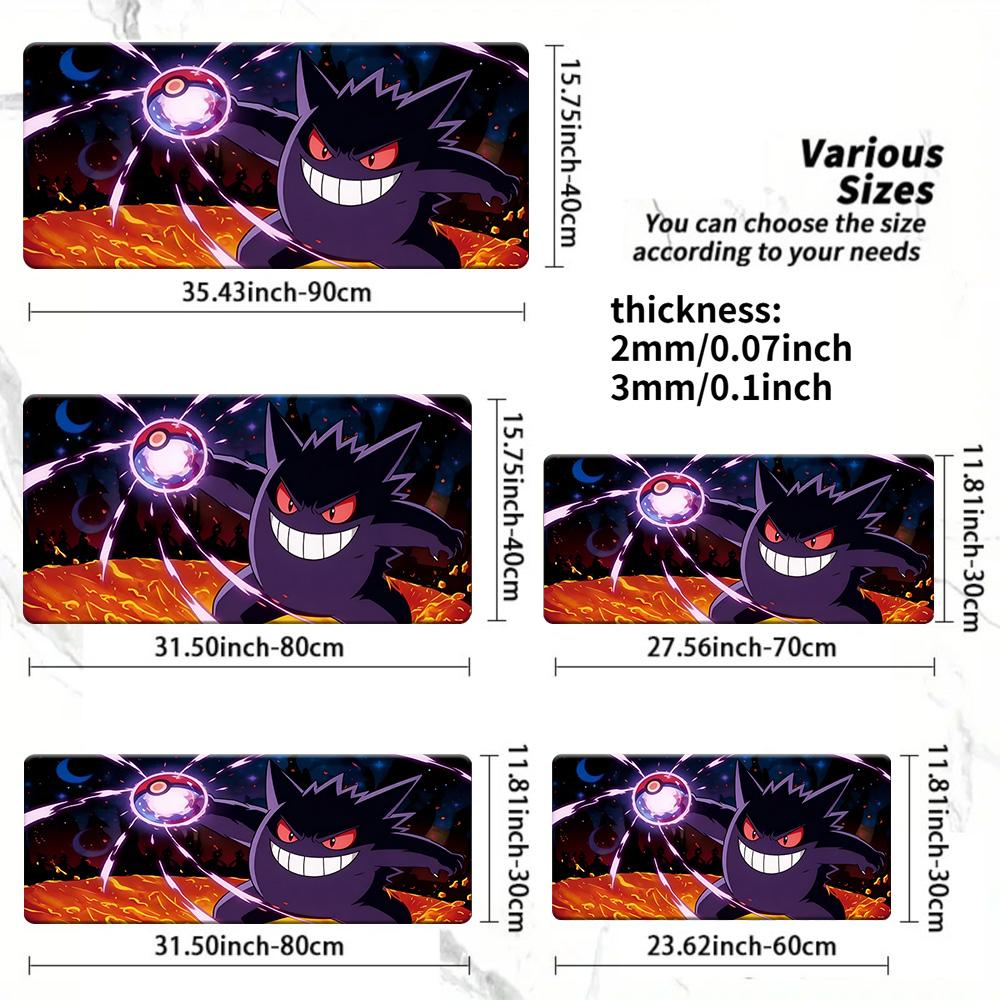 Anime Boy vs Pandas Comic Strip Playmat NonSlip TCG Card Game Mat 30x80x0.2cm