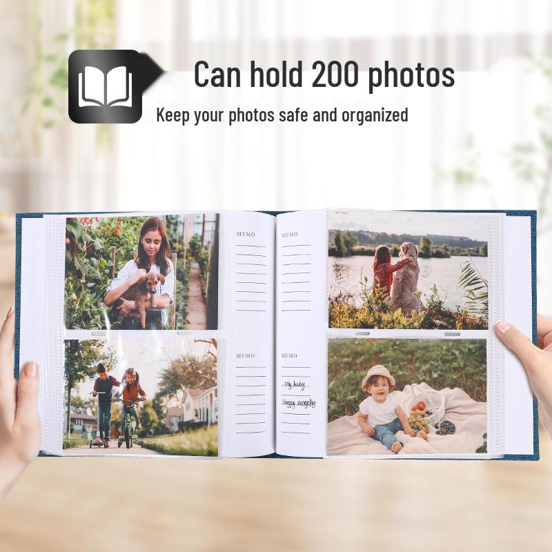 Album Photo Polaroid DIY Grande Capacité 6 Pouces 200/300 Feuilles pour Enfants