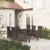 Day and Night - Day and Night Garden Dining Set 7 Pieces Black Synthetic Rattan
