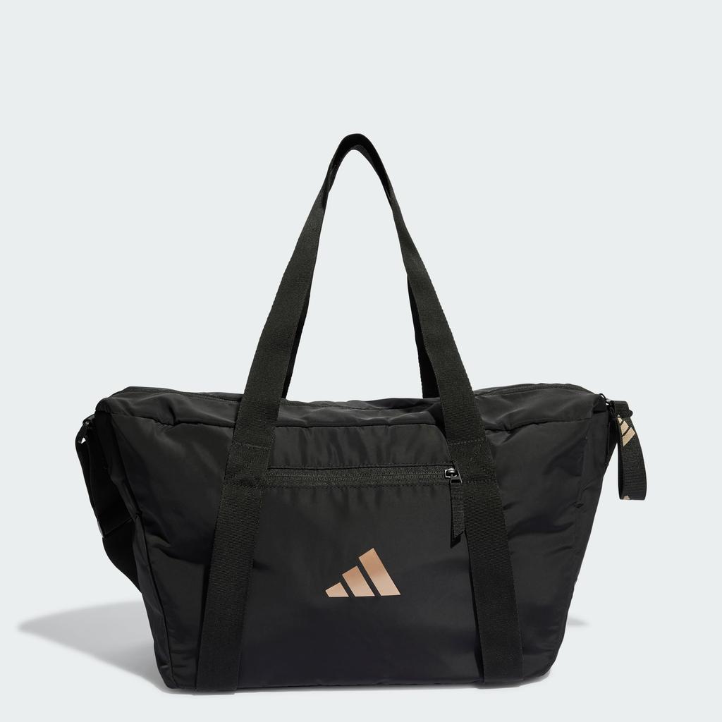 Adidas Duffle Adidas Sports Bag, Bag, Unisex, EAV47, Black/Copper Metallic/Black (IJ7478)