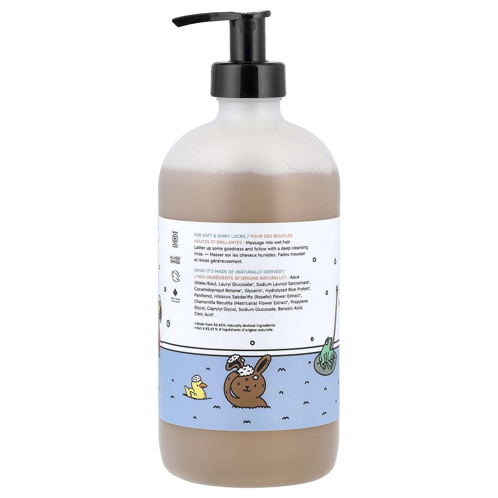 The Unscented Company, Children's, Shiny Shampoo + Wash, Fragrance-Free, 500ml (16.9 fl oz)